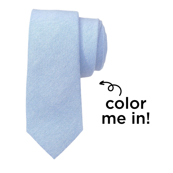 Coloring Tie - Sky Blue