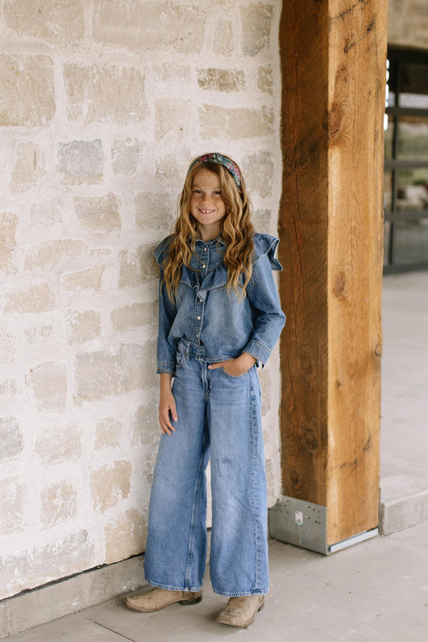 Foyer Floral Knotted Headband Headband 1.5" Thick