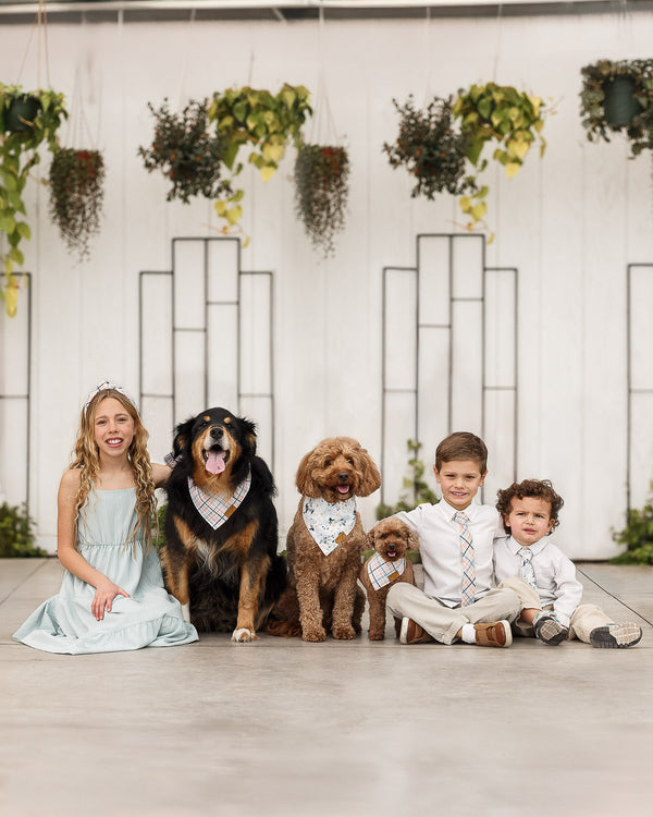 Larry Plaid Knotted Headband