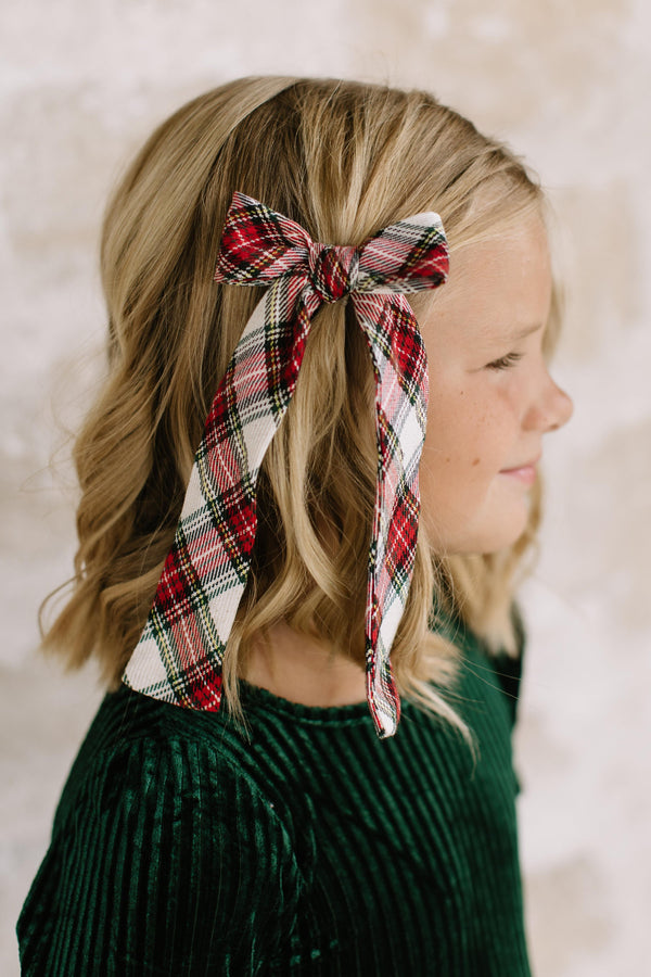 Saint Nick Lady Hair Bow Lady Hair Bow 4"x7.5"