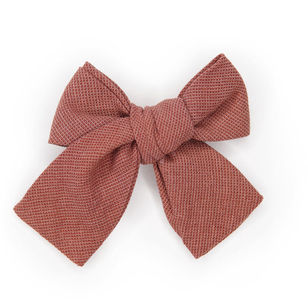 Mauve Petite Hair Bow for Girls