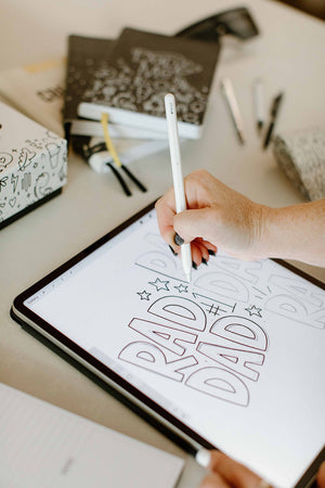 Rad Dad Coloring Tie  *markers sold separately