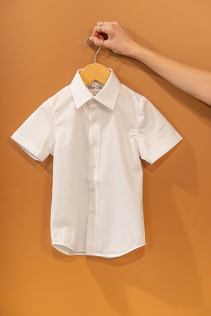 Boys' Ultimate White Dress Shirt - Short Sleeve