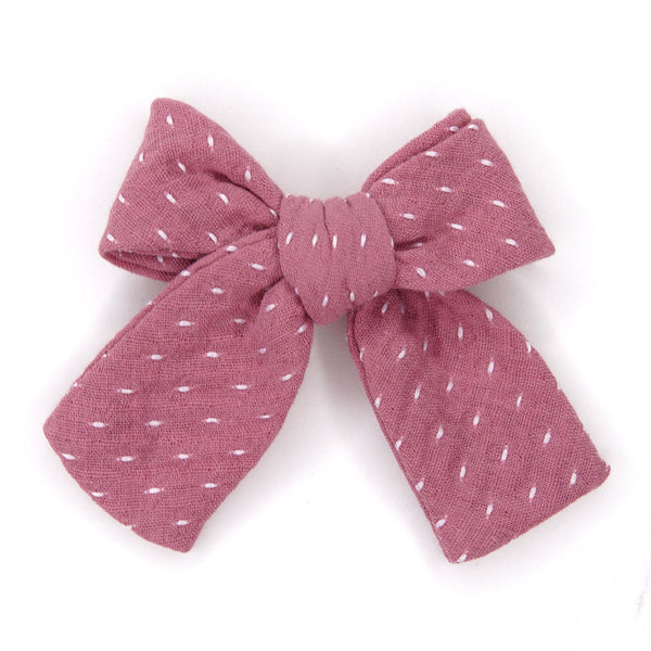 Berry Petite Hair Bow for Girls