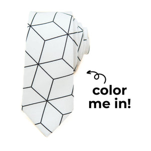 Boon Ties Building Blox Coloring Tie