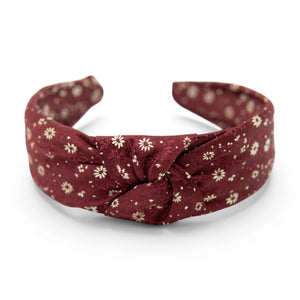 Cranberry Frost - Knotted Headband