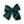 Green Velvet Petite Hair Bow