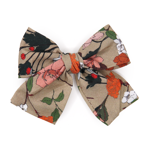 Fall Floral - Hair Bow for Girls - Small