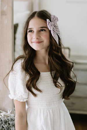 Iris Stripe Darling Hair Bow