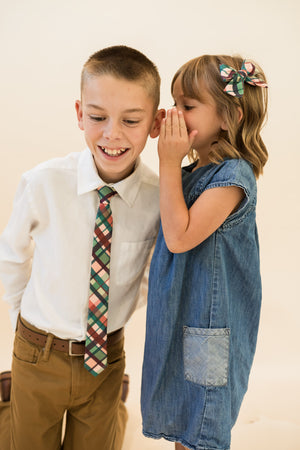 Mulberry Plaid - Youth Tie