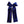 Sapphire Blue Velvet Lady Hair Bow