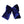 Sapphire Blue Velvet Petite Hair Bow