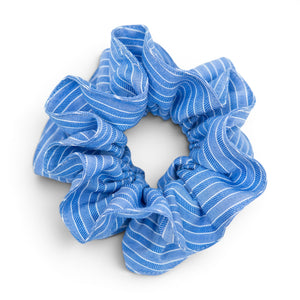 Azure Stripe - Hair Scrunchie