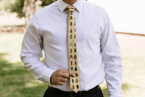 Bug Collection Men's Tie Mens Modern - 2.5" wide x 58" long