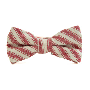 Cardinal Stripe - Boys Bow Tie