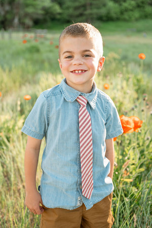 Cardinal Stripe - Boys Tie