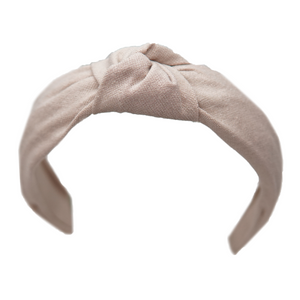 Champagne Knotted Headband-Boon Ties