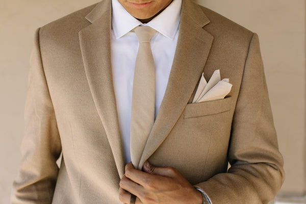 Champagne Pocket Square Pocket Square 30cm x 30cm