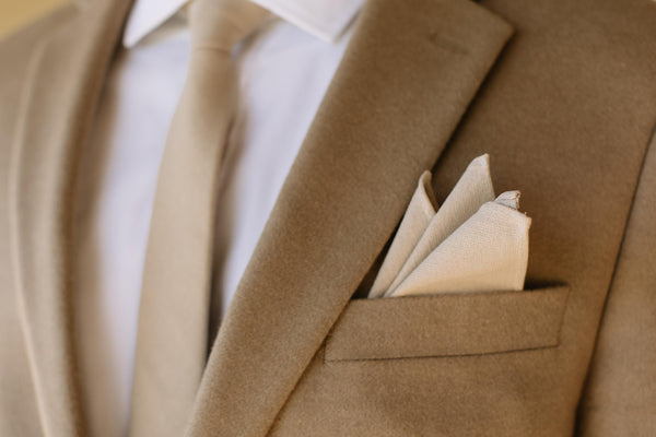 Champagne Pocket Square Pocket Square 30cm x 30cm