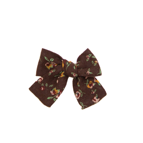 Chocolate Fields Petite Hair Bow