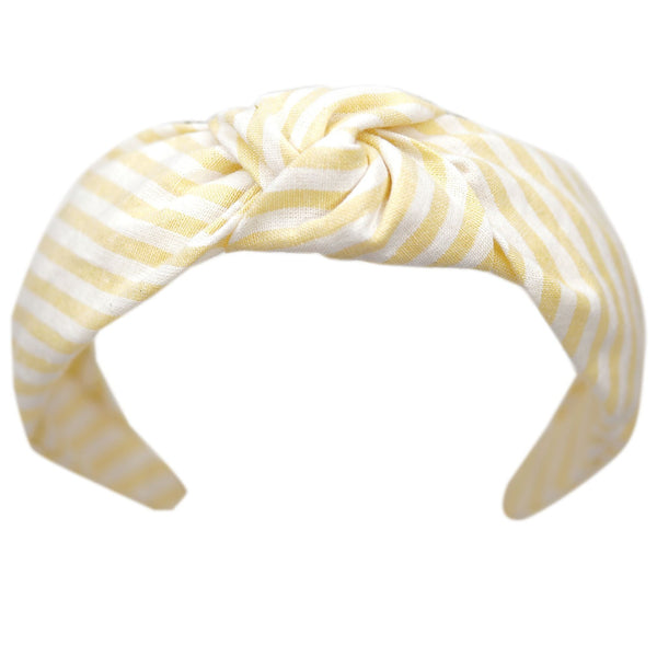 Daffodil Stripe - Women's Knotted Headband