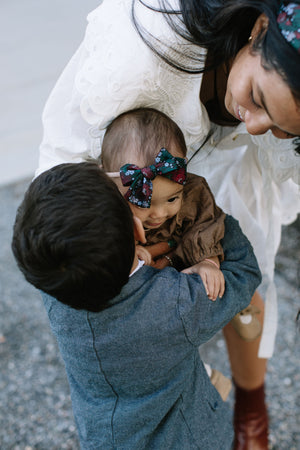 Dashing Floral Petite Hair Bow