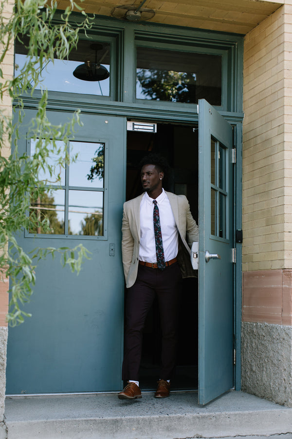 Dashing Floral Mens Tie