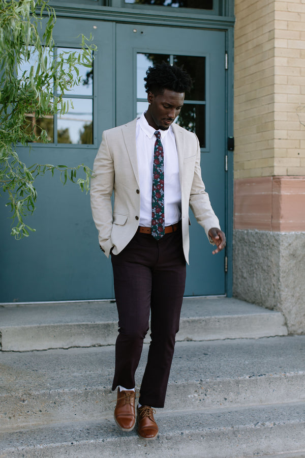 Dashing Floral Mens Tie