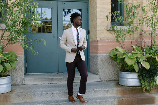 Dashing Floral Mens Tie