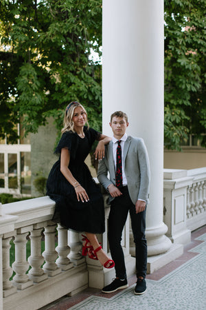 Red Hot Floral Mens Tie