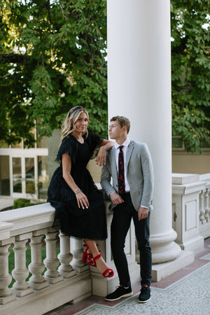 Red Hot Floral Mens Tie