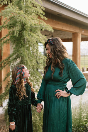 Ebenezer Stripe - Lady Hair Bow Lady Hair Bow 4"x7.5"