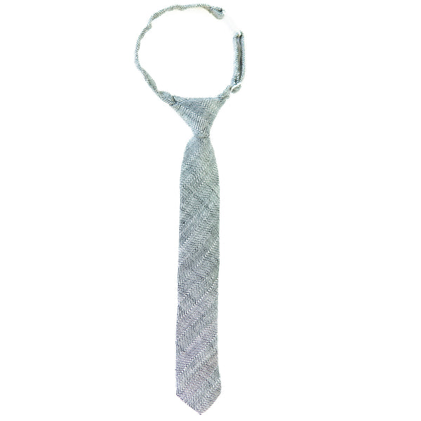 Ebony Tweed Boys Tie