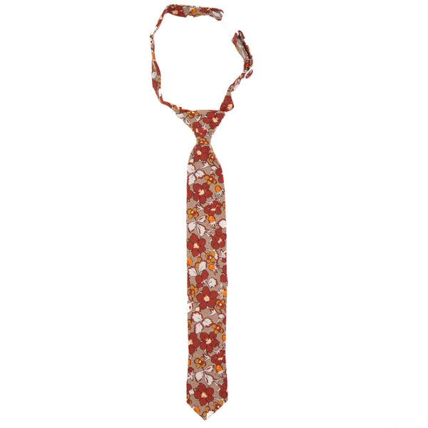 Fall Floral Boys Tie