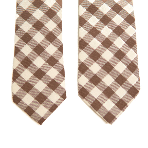 Fawn Gingham Men's Tie