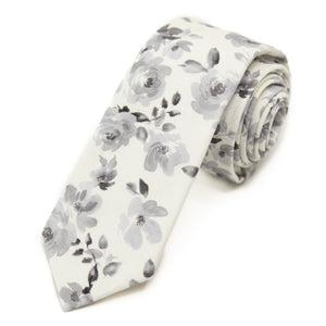French Floral Men's Tie