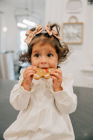 Gingerbread - Petite Hair Bow