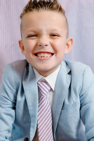 Iris Stripe Boys Tie