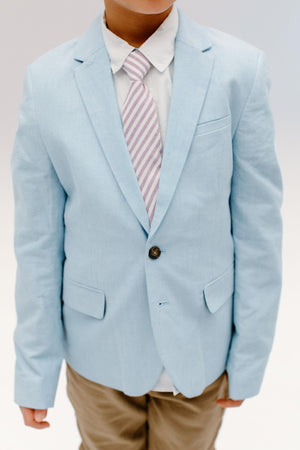 Iris Stripe Boys Tie