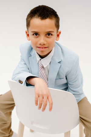 Iris Stripe Boys Tie