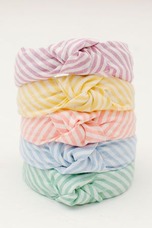 Iris Stripe Knotted Headband