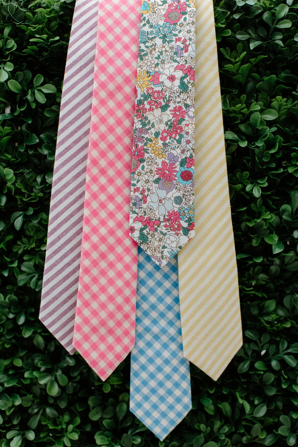 Fuchsia Plaid- Men's Tie