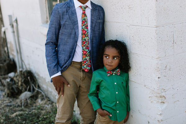 Jolly Floral Bow Tie For Boys