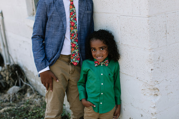 Jolly Floral Bow Tie For Boys