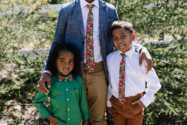 Jolly Floral Bow Tie For Boys