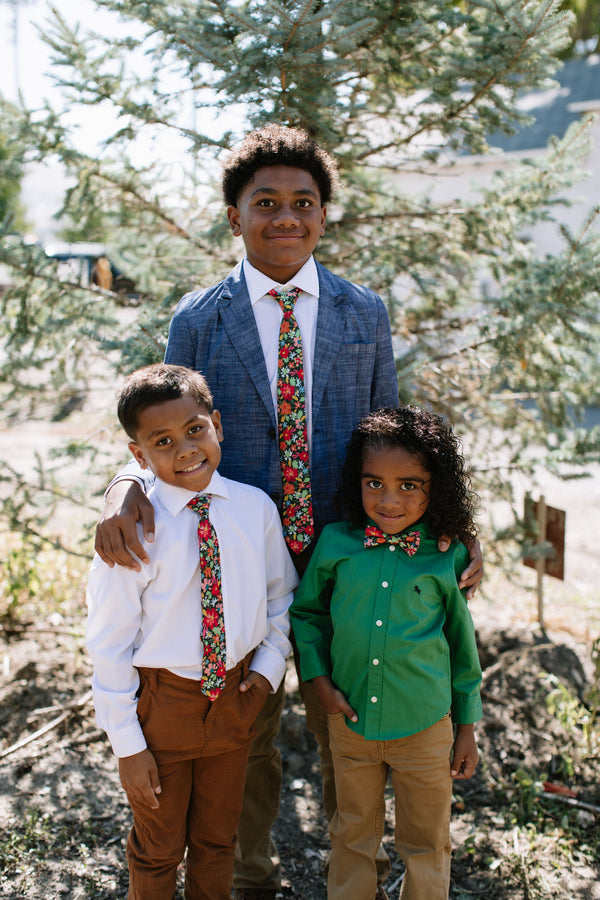 Jolly Floral Bow Tie For Boys