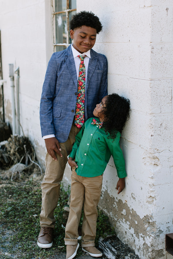 Jolly Floral Bow Tie For Boys