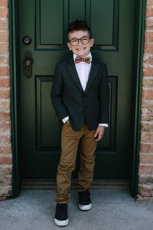 Jolly Floral Bow Tie For Boys