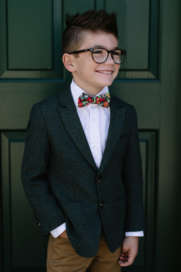 Jolly Floral Bow Tie For Boys