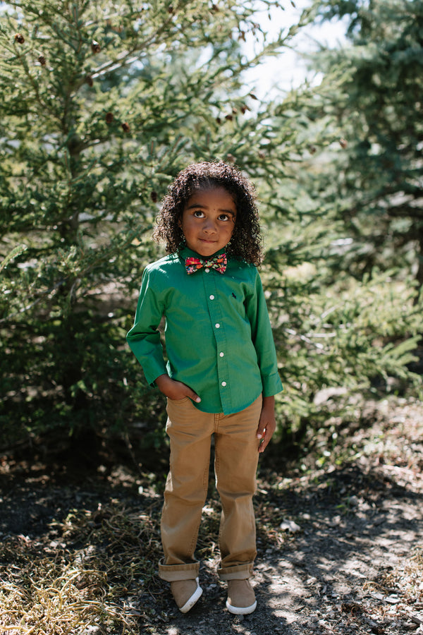 Jolly Floral Bow Tie For Boys